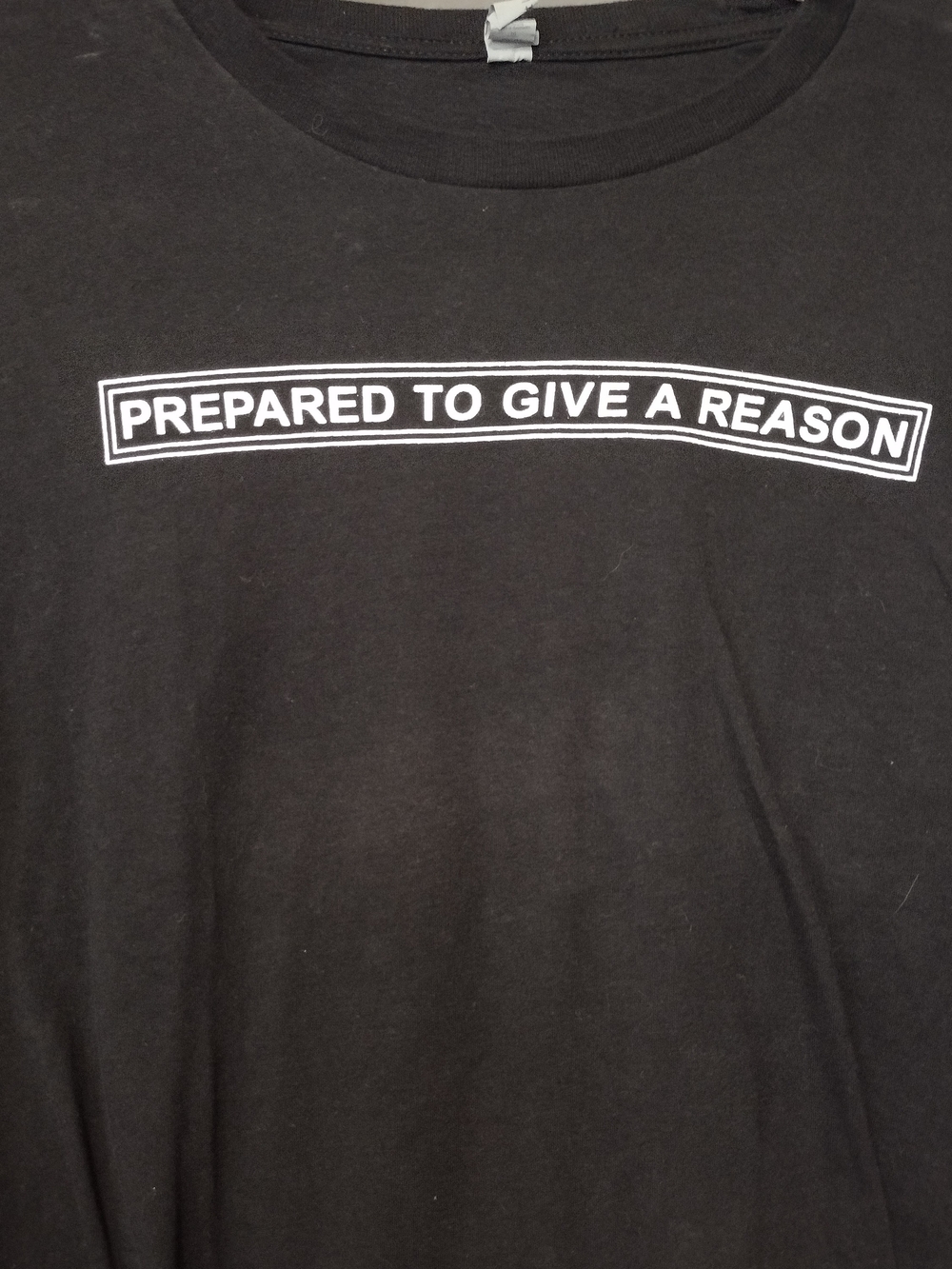 Next Level Apparel 'Prepared to Give a Reason' Graphic T-Shirt - Picture 3 of 8